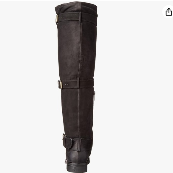 Gentle Souls Kenneth Cole Flat Buckle Zip Boots knee high Edgefield Black 9.5 ** - Picture 10 of 17